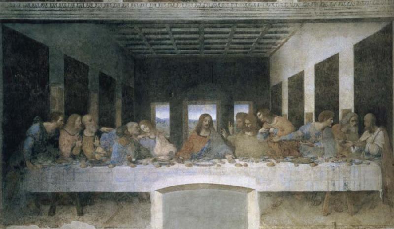 Leonardo Da Vinci The Last Supper oil painting image
